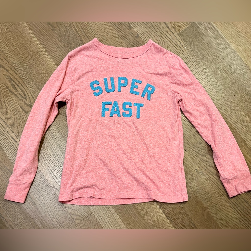 J Crew Kids LongSleeve Super Fast TShirt Color Super Fast Size 10